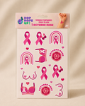 GLITTERY PINK RIBBON Pin - Breast Cancer