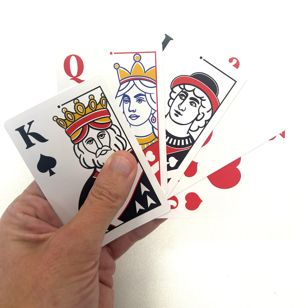 Jeu de cartes classique GROS CARACTERES
