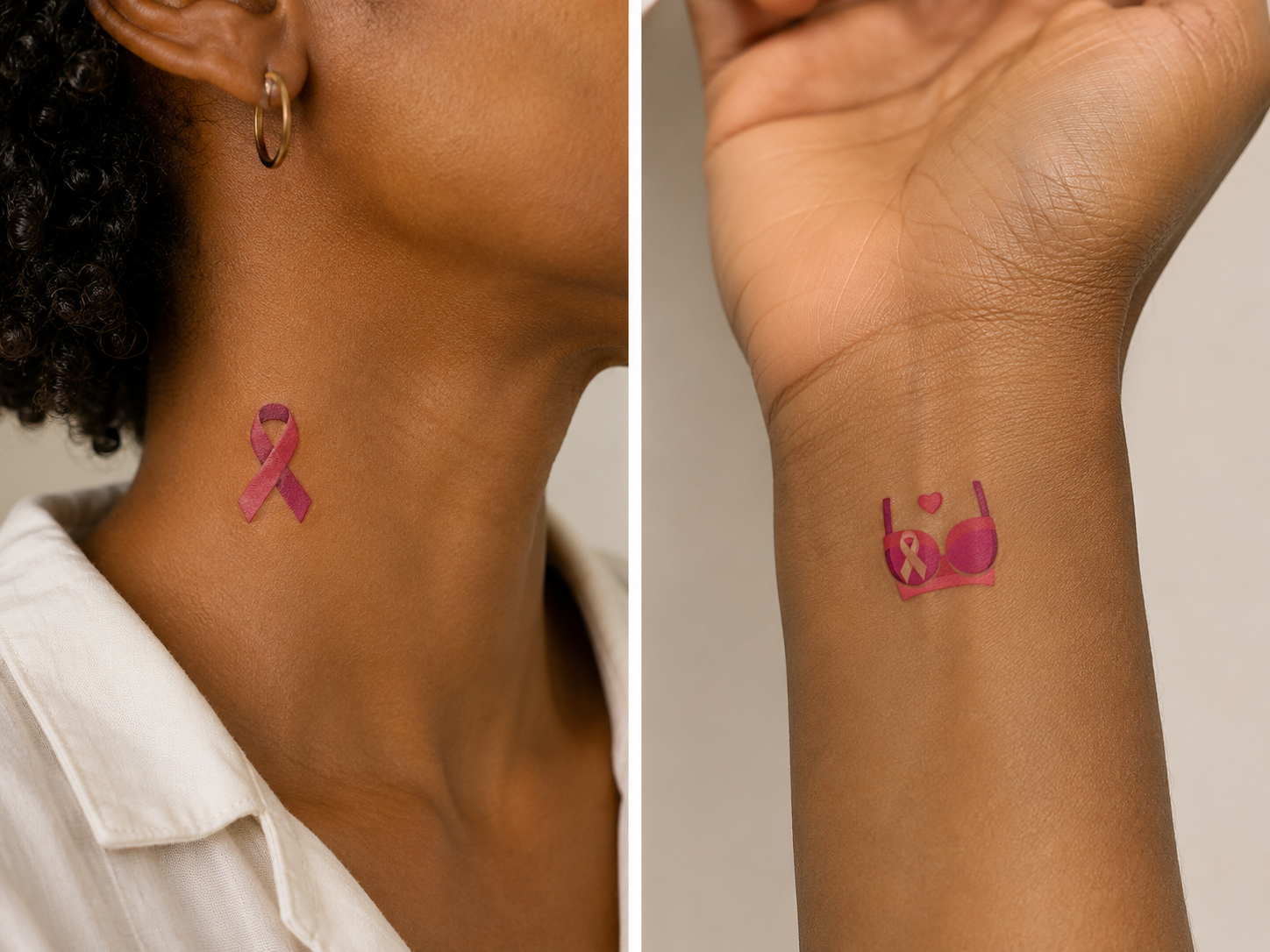 GLITTERY PINK RIBBON Pin - Breast Cancer