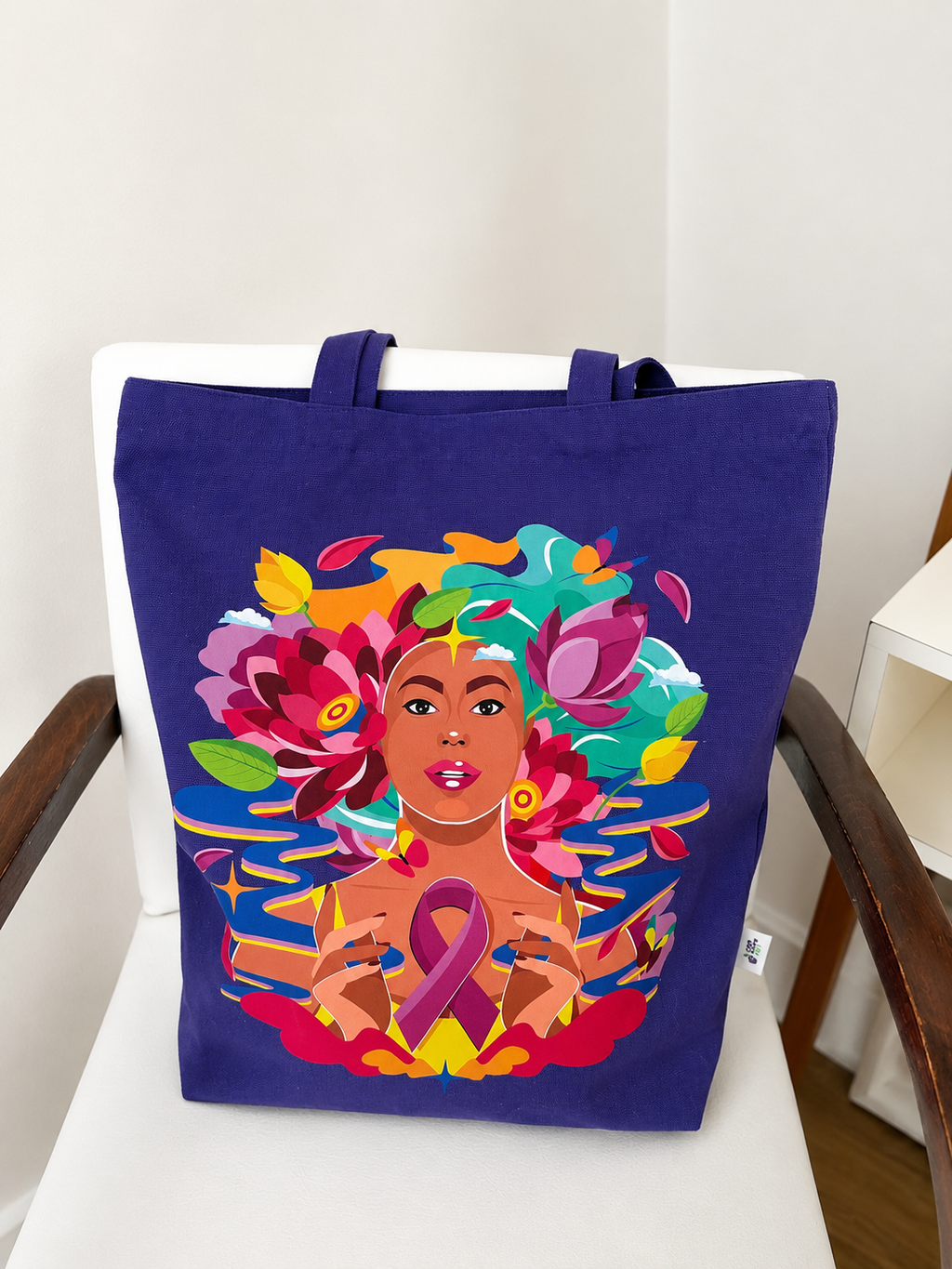 Tote Bag zippé Cancer du sein