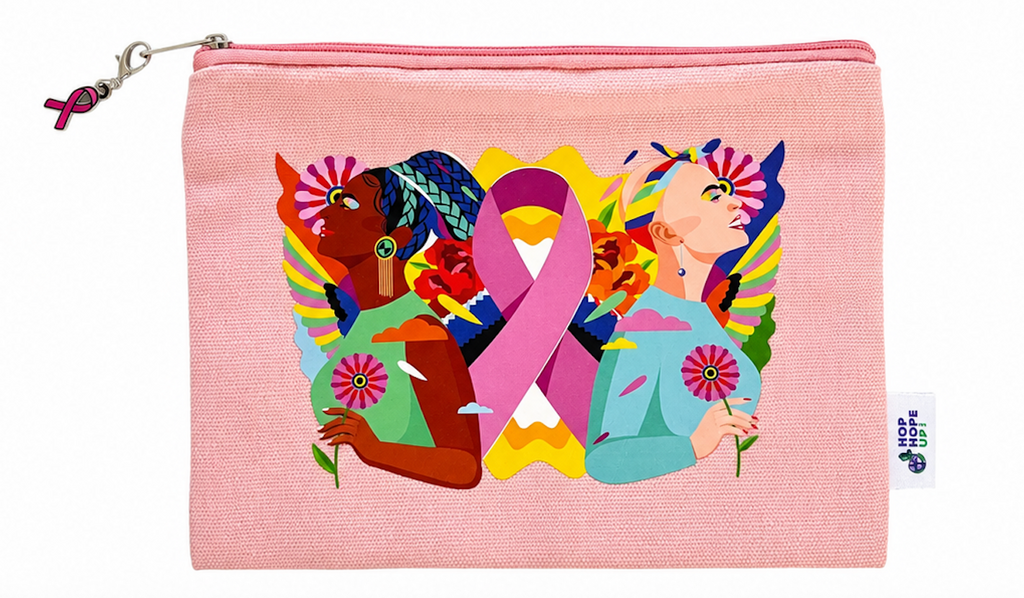 Pochette accessoires zippée Cancer du sein