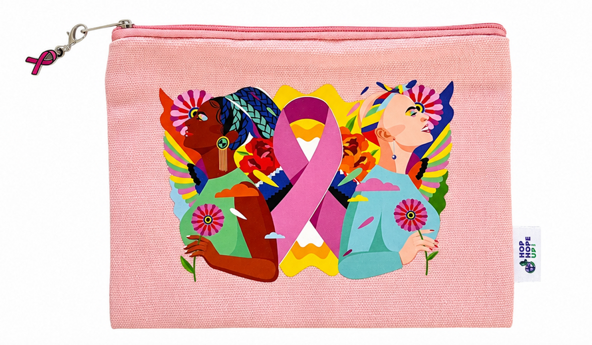 Pochette accessoires zippée Cancer du sein